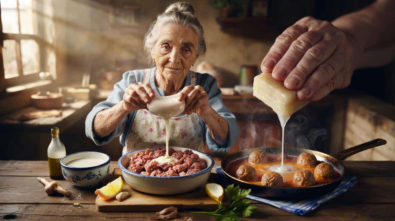 Conchita, cocinera de 84 años, comparte su truco para unas albóndigas perfectas